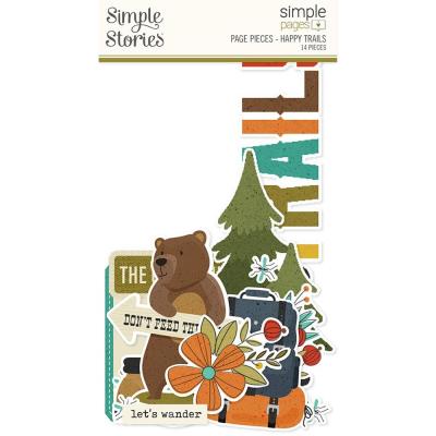 Simple Stories Simple Pages Pieces Die Cuts - Happy Trails